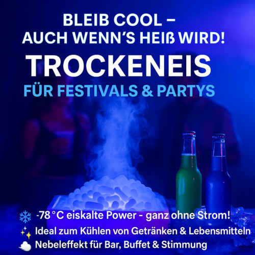 Trockeneis für Festivals & Partys
